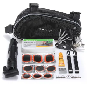 15 in 1 Bicycle Repair Kit - Tools Set with Mini Portable Tire Pump