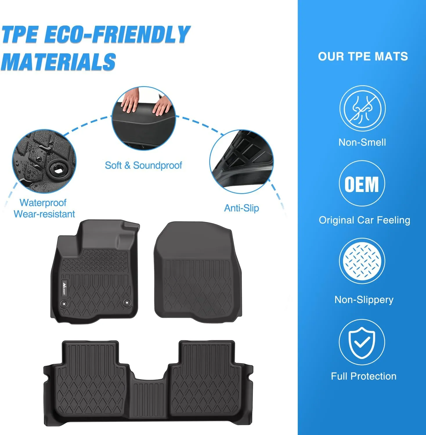 2023 2024 2025 Honda CRV Fuel Hybrid TPE Floor Mats