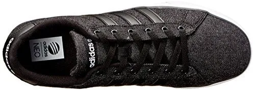 adidas NEO Men's SE Daily Vulc Lifestyle Skateboarding Shoe,Black/Black/White,10.5 M US
