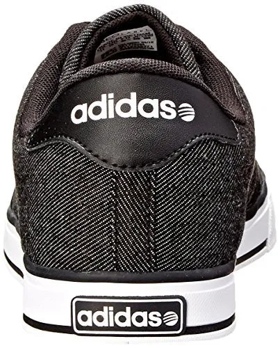 adidas NEO Men's SE Daily Vulc Lifestyle Skateboarding Shoe,Black/Black/White,10.5 M US