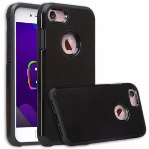 Apple iPhone 8 Case, Slim Hybrid Dual Layer Case Cover for iPhone 8 - Black