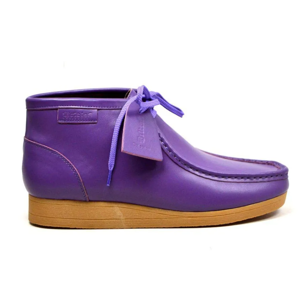 British Walkers New Castle 2 Wallabee Boots Men's Purple Leather