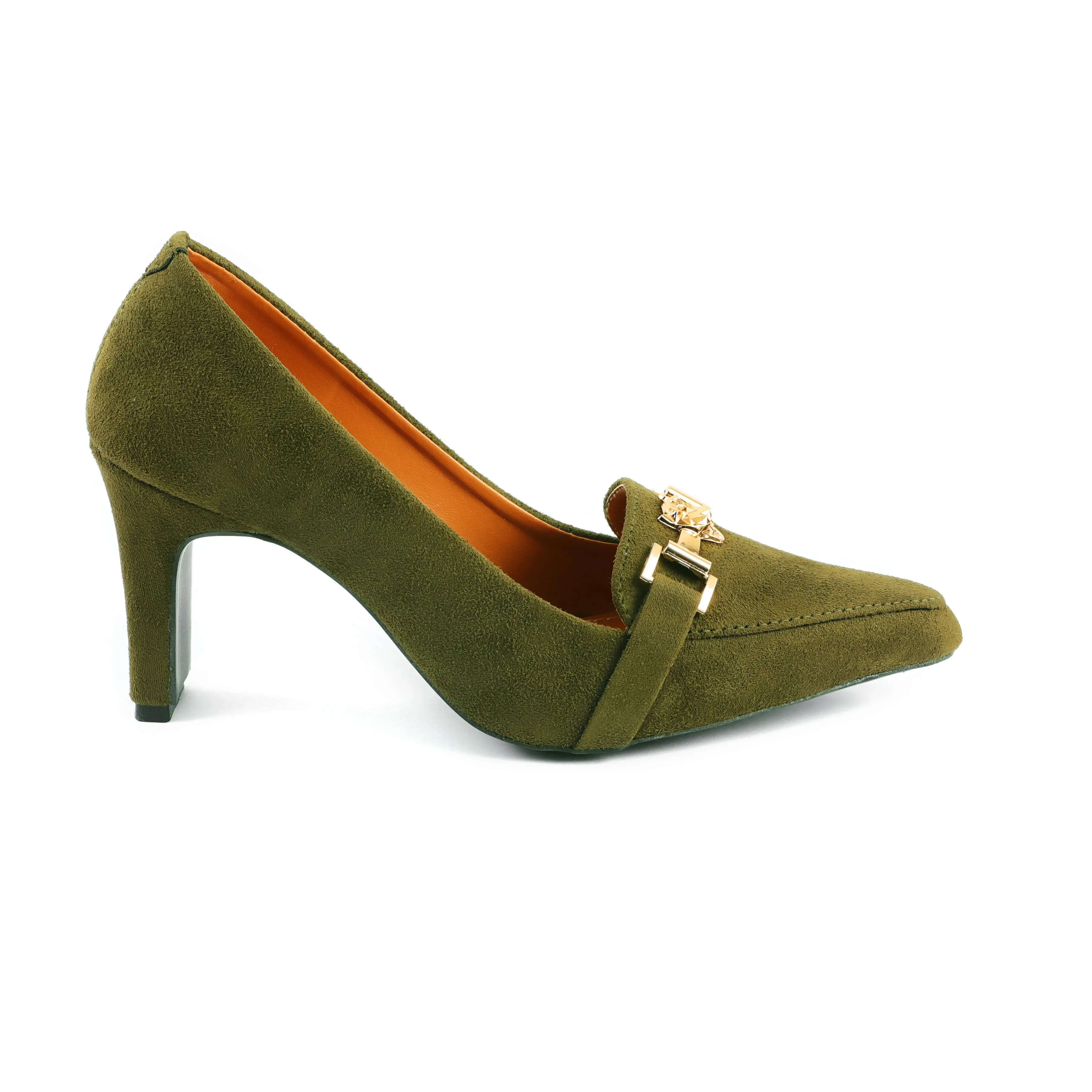 Debon Olive women court shoes