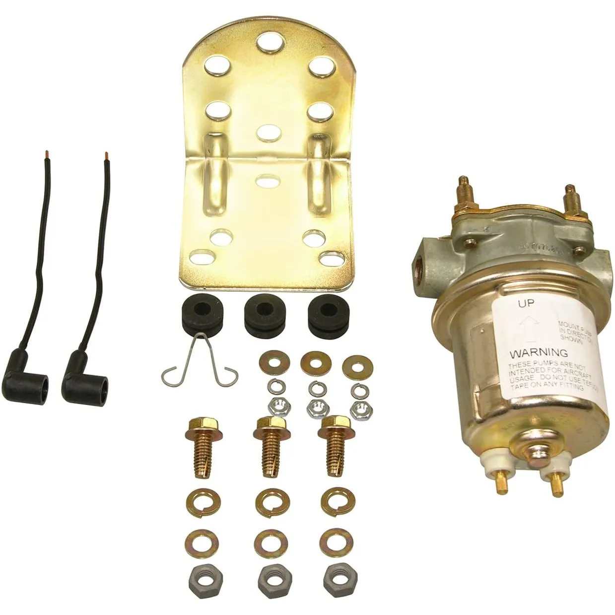 FP U3542560 Carquest Electric Marine Fuel Pump 12V, 5-7 PSI, 72 GPH, 3/8" Hose