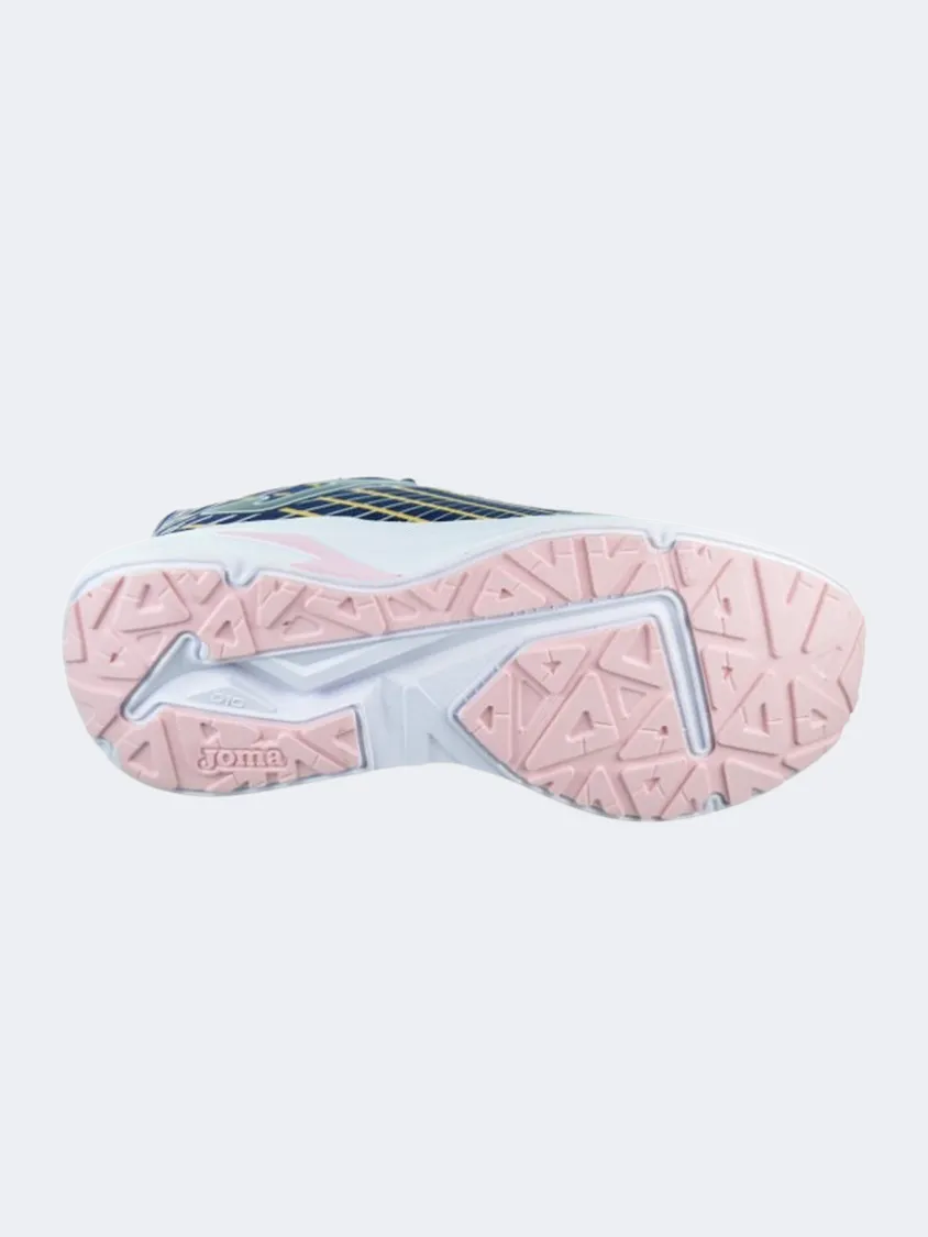 Joma Super 2428 Gs-Girls Running Shoes Navy/Pink