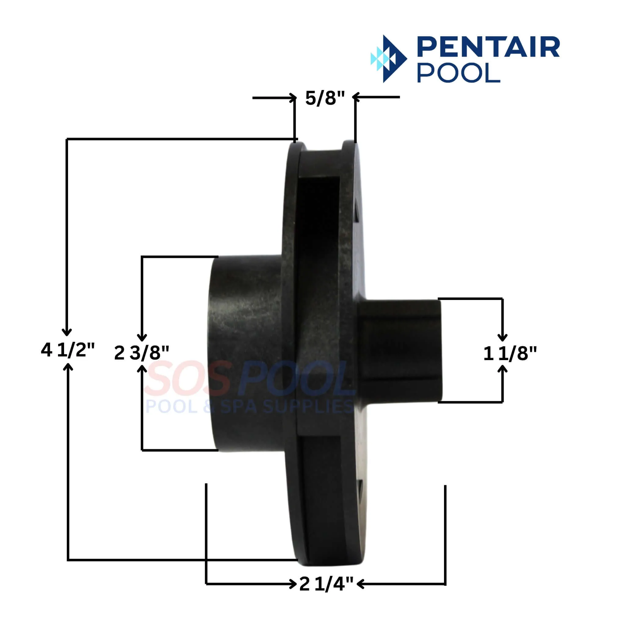 Pentair Impeller Assembly For SuperMax and SuperFlo Pumps | 1.5 HP | 355074