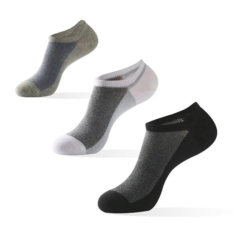 Plus Size Breathable Ankle Low Cut Socks(6 Pairs)