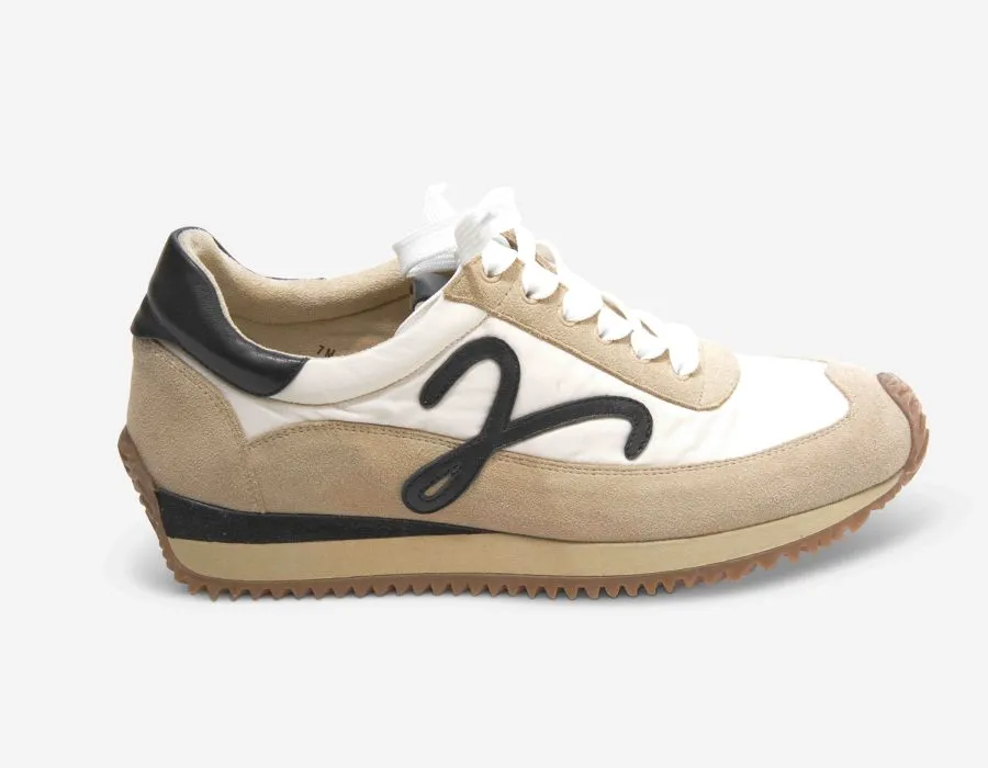 Vaneli: Queen Tennis Shoe in Beige Suede